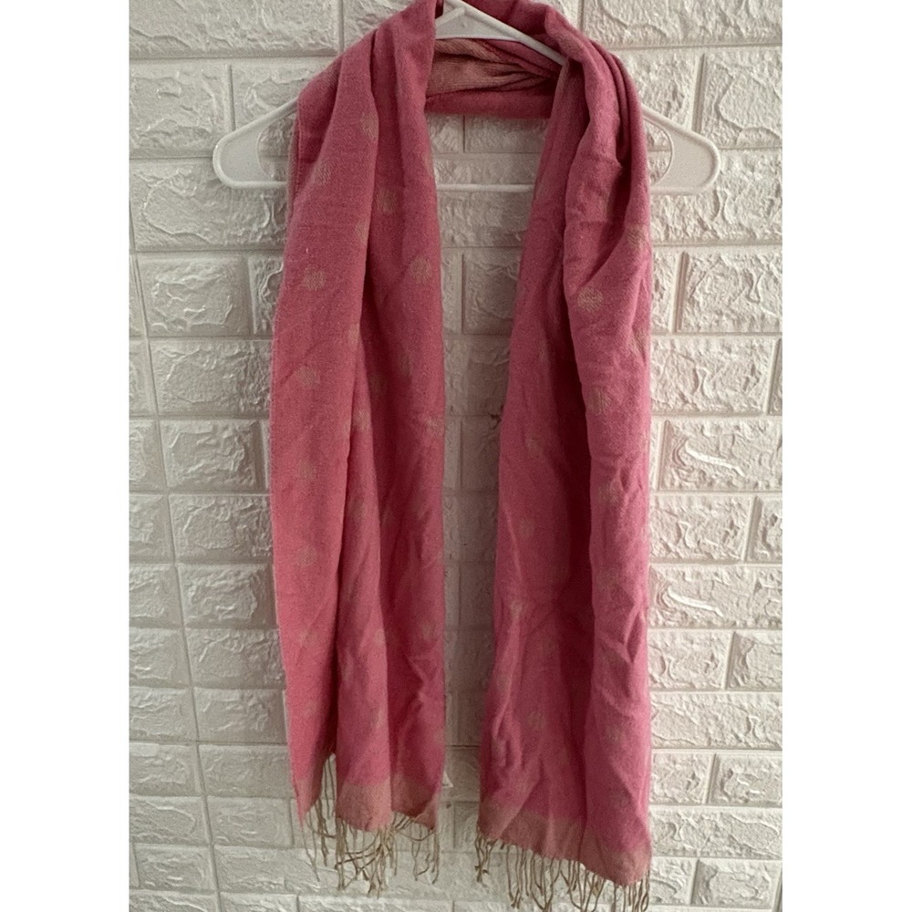 J CREW WOMENS SCARVE PINK MADE IN‎ ITALY SCARF